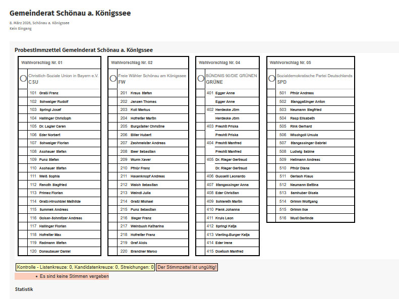 Probestimmzettel GR-Wahl 2026