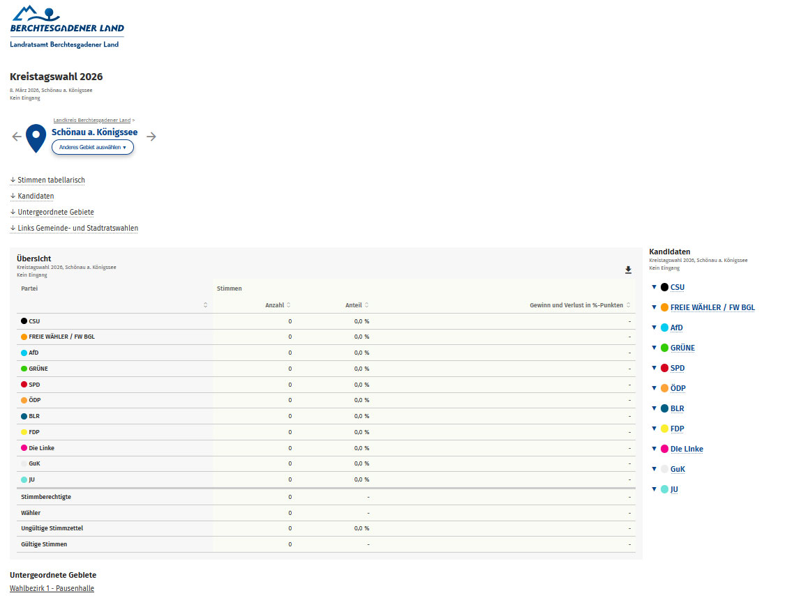 Kreistagswahl 2026 Kreistagswahl 2026